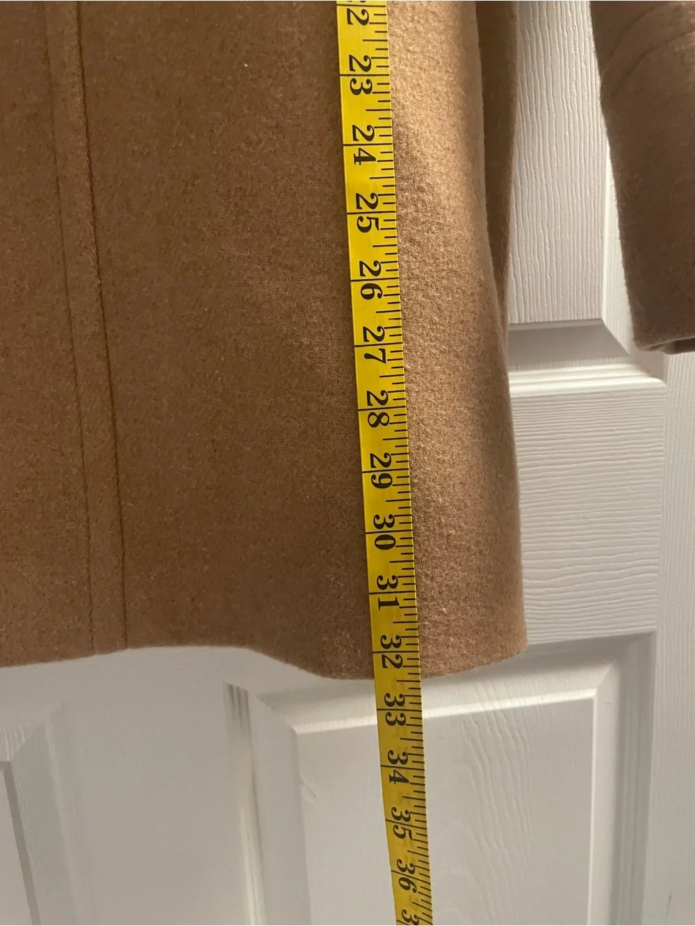 J. Crew Camel Trench Coat with Stand Collar